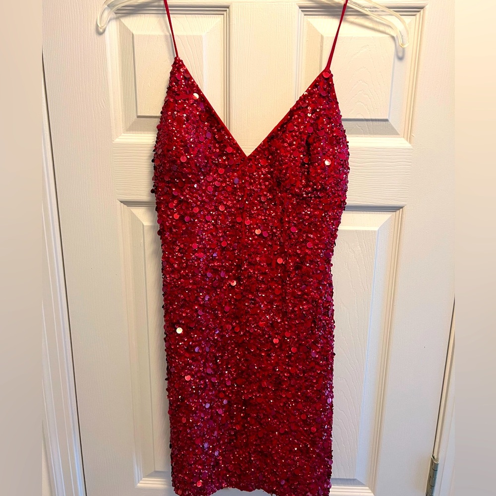 SWIFTIES Adrianna Papell Petite 8 sequin dress